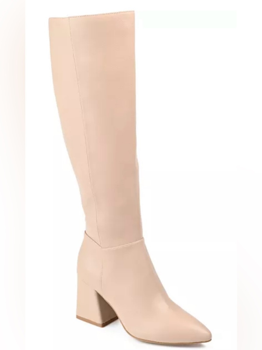 Journee CollectionWomen's Landree Extra Wide Calf Block Heel Knee High Boots 9.5